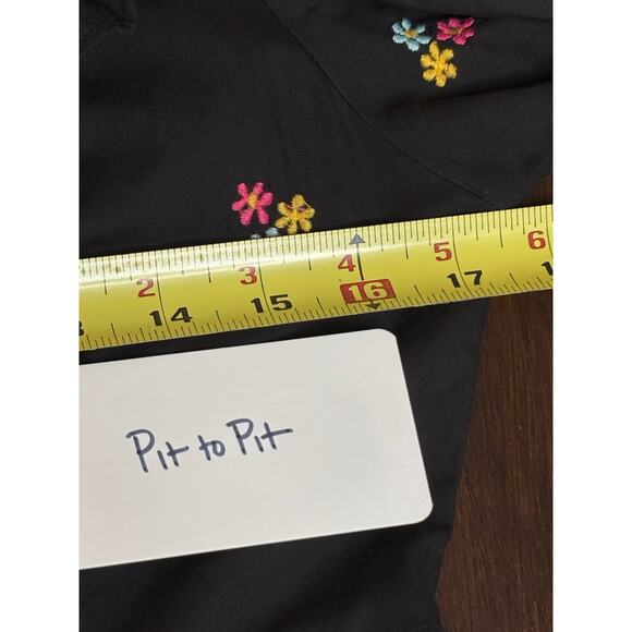 Batsheva May Ruffled Embroidered Cotton-Poplin Midi Dress Size 4 - Picture 7 of 9